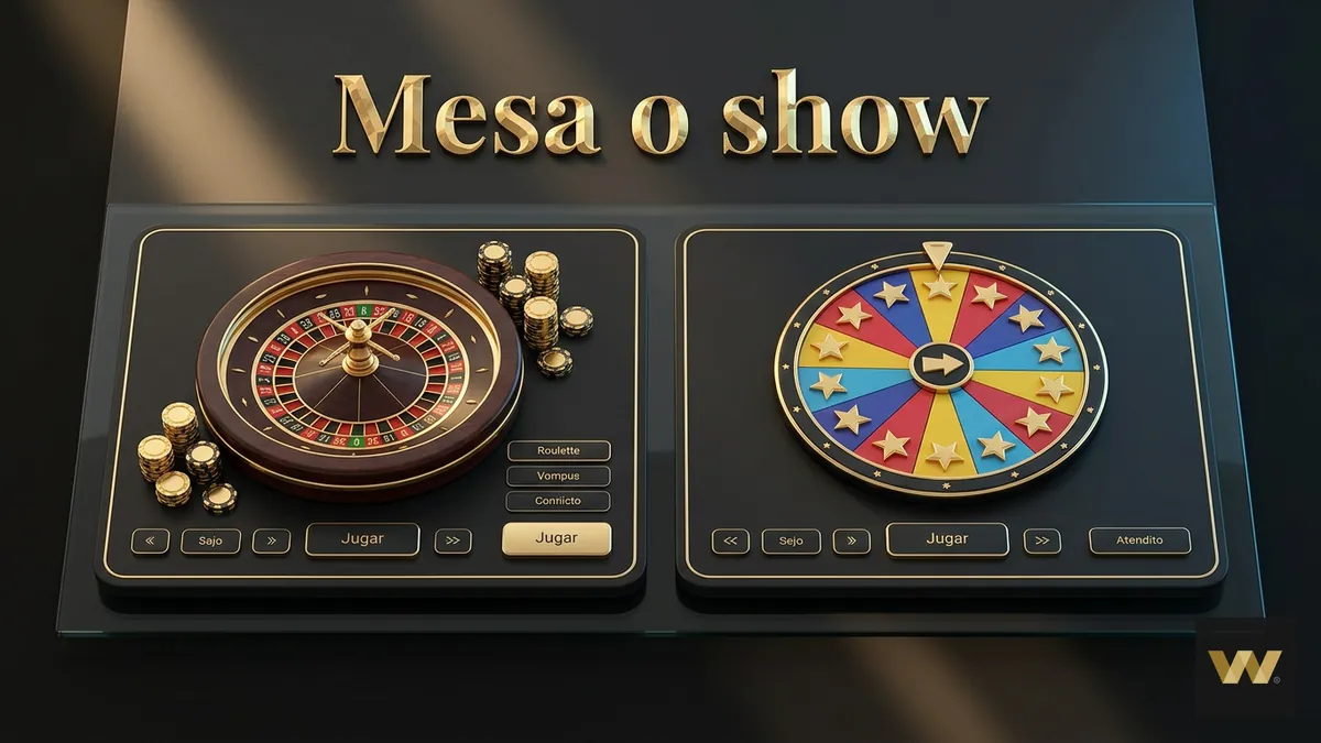 Mesa o show: comparación de juegos del casino en vivo con crupier