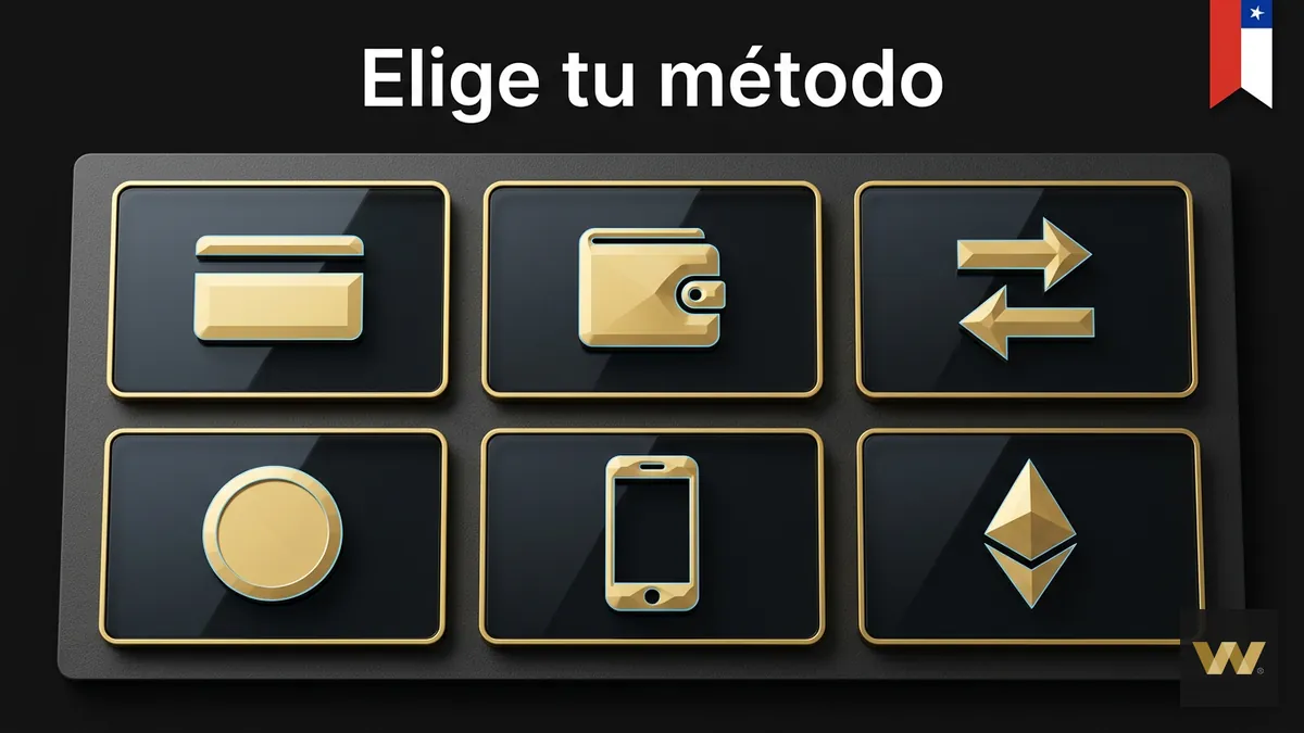 Comparación de métodos de depósito en W88 Chile en plazas de vidrio oscuro