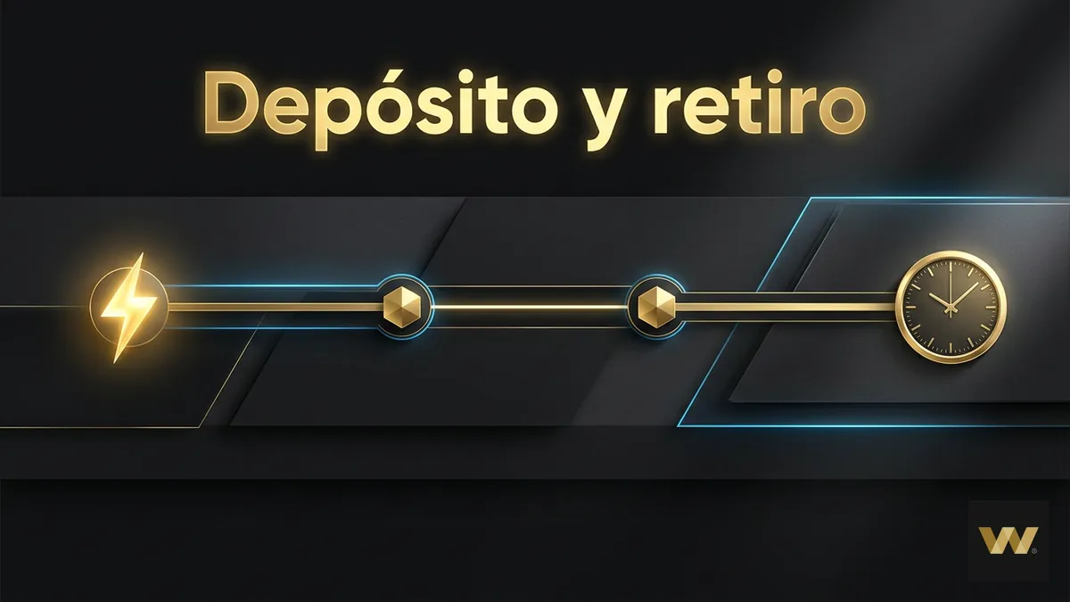 Línea de tiempo del depósito instantáneo y del retiro en 24 horas en W88