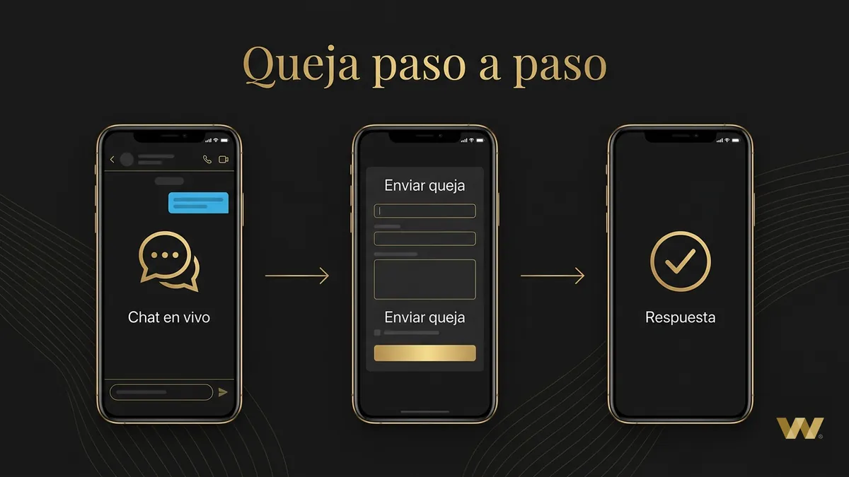 Pasos para presentar una queja a W88: chat, formulario y respuesta