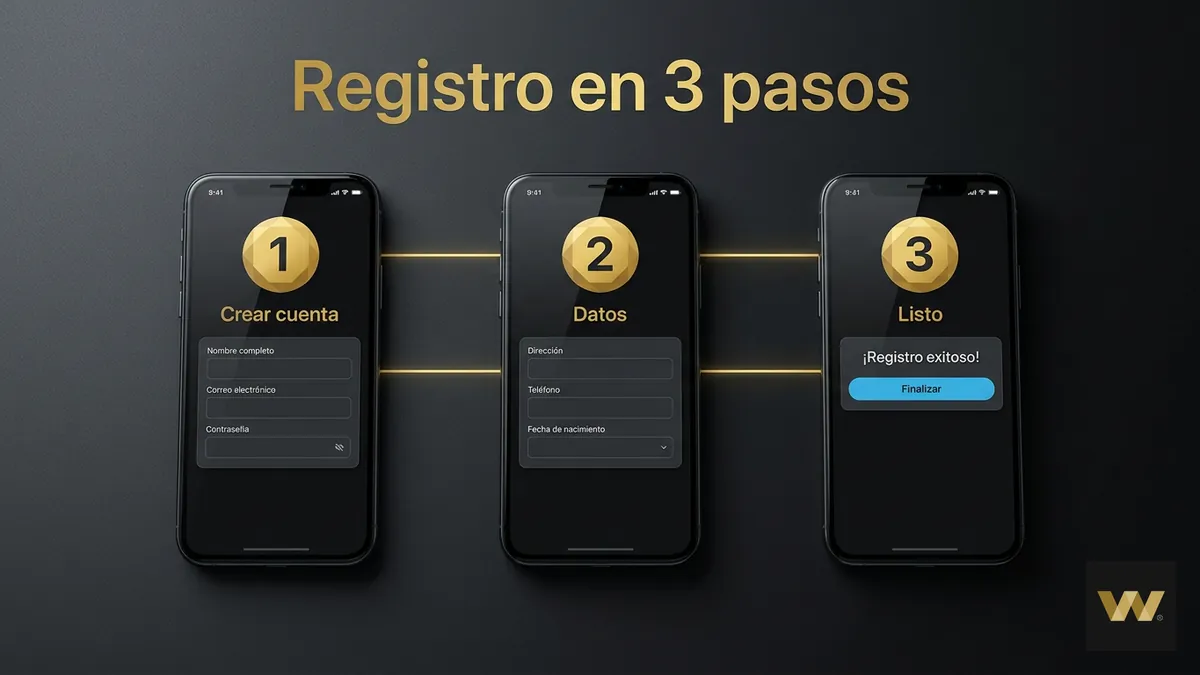 Pasos para registrarte en W88 Chile desde el formulario de cuenta