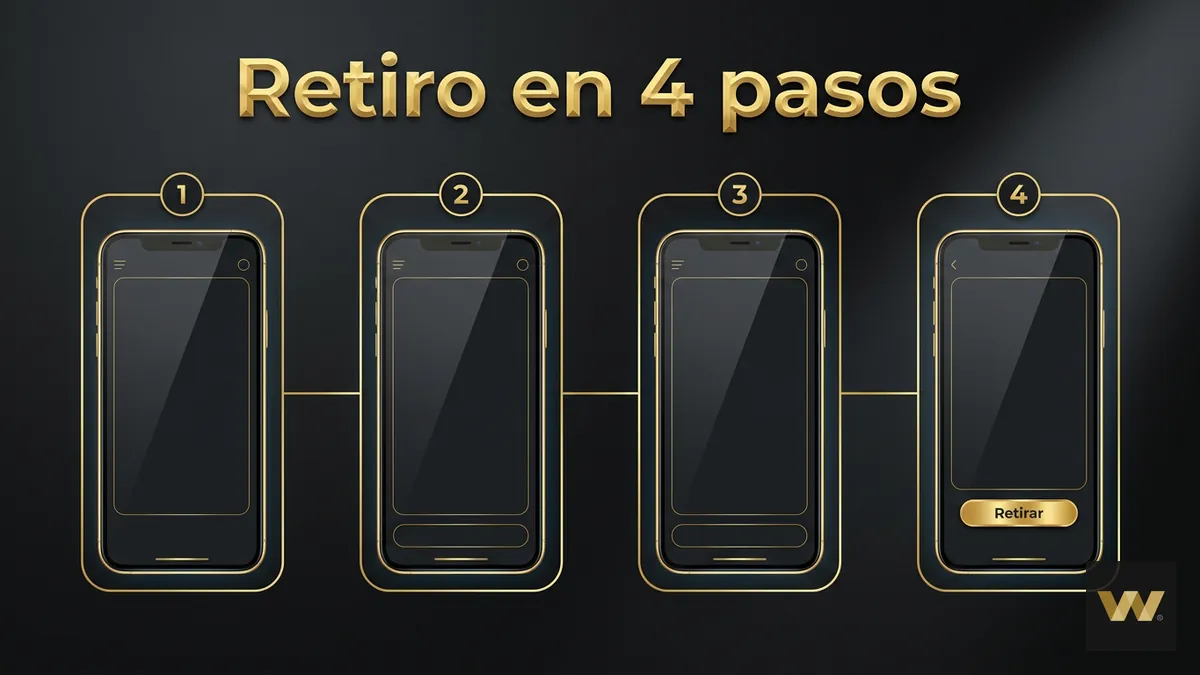 Pasos para pedir un retiro desde la web o el celular en W88 Chile